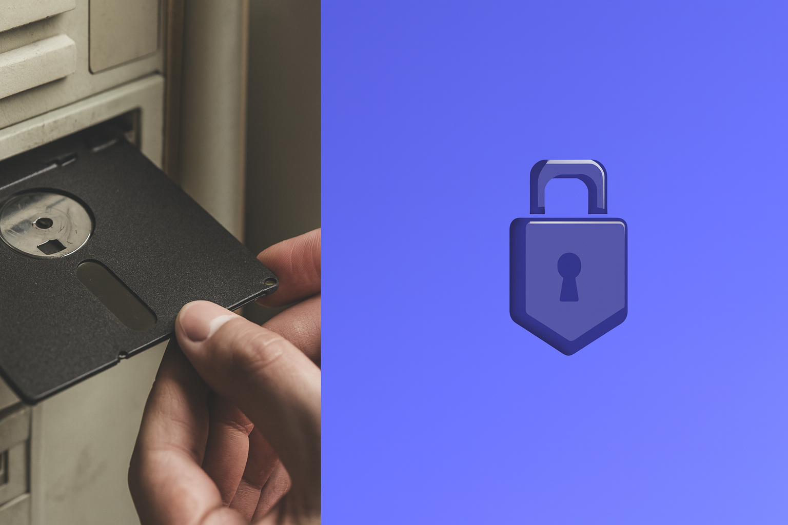 Vintage computer from 1970s-1980s